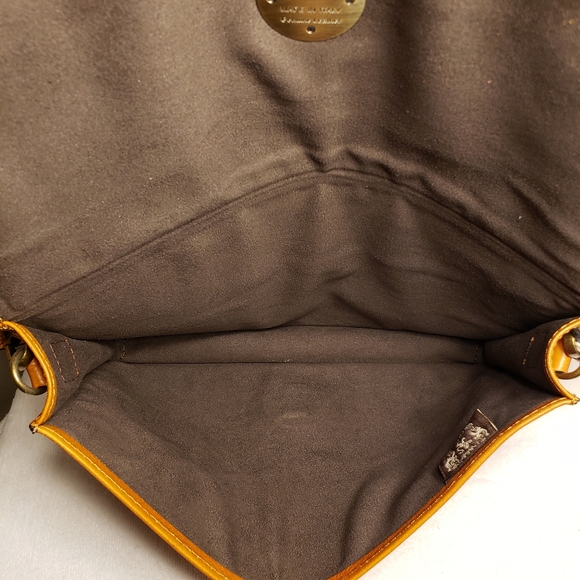 Pratesi Firenze Brown Italian Leather Crossbody Purse - Picture 6 of 7